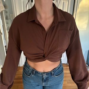 SHEIN cropped shirt
